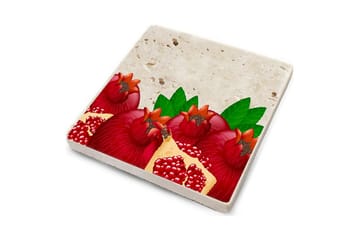 Glassunderlag 4-pk - Flerfarget - Interiør - Dekorasjon & innredningsdetaljer - Borddekorasjon - Glassunderlegg