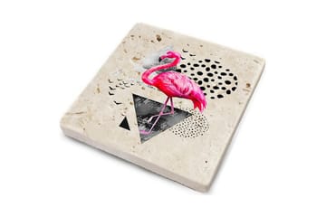 Glassunderlag 4-pk - Flerfarget - Interiør - Dekorasjon & innredningsdetaljer - Borddekorasjon - Glassunderlegg