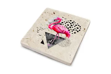 Glassunderlag 4-pk - Flerfarget - Interiør - Dekorasjon & innredningsdetaljer - Borddekorasjon - Glassunderlegg