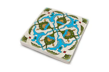 Glassunderlag 4-pk - Turkis/Grønn - Interiør - Dekorasjon & innredningsdetaljer - Borddekorasjon - Glassunderlegg