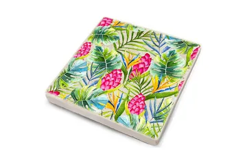 Glassunderlag 4-pk - Flerfarget - Interiør - Dekorasjon & innredningsdetaljer - Borddekorasjon - Glassunderlegg