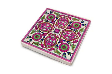 Glassunderlag 4-pk - Lilla/Grønn - Interiør - Dekorasjon & innredningsdetaljer - Borddekorasjon - Glassunderlegg