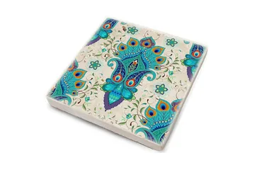 Glassunderlag 4-pk - Flerfarget - Interiør - Dekorasjon & innredningsdetaljer - Borddekorasjon - Glassunderlegg