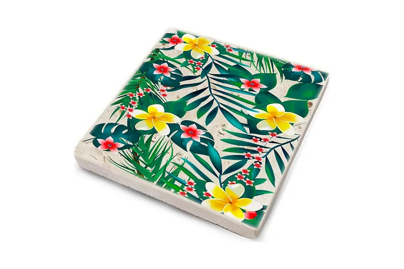 Glassunderlag 4-pk - Flerfarget - Interiør - Dekorasjon & innredningsdetaljer - Borddekorasjon - Glassunderlegg