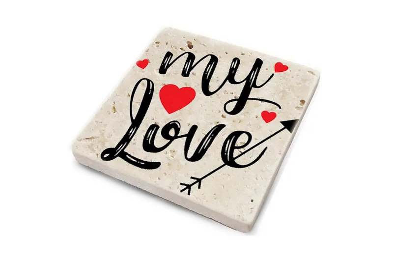 Glassunderlag 4-pk - Flerfarget - Interiør - Dekorasjon & innredningsdetaljer - Borddekorasjon - Glassunderlegg