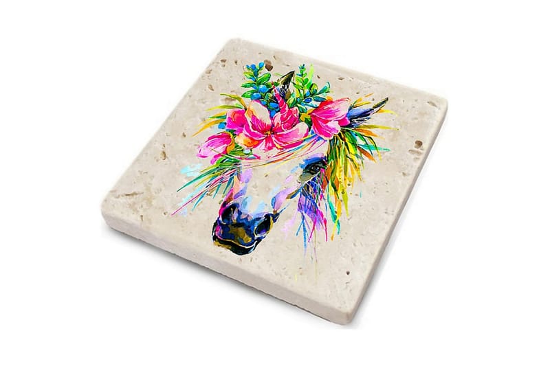 Glassunderlag 4-pk - Flerfarget - Interiør - Dekorasjon & innredningsdetaljer - Borddekorasjon - Glassunderlegg