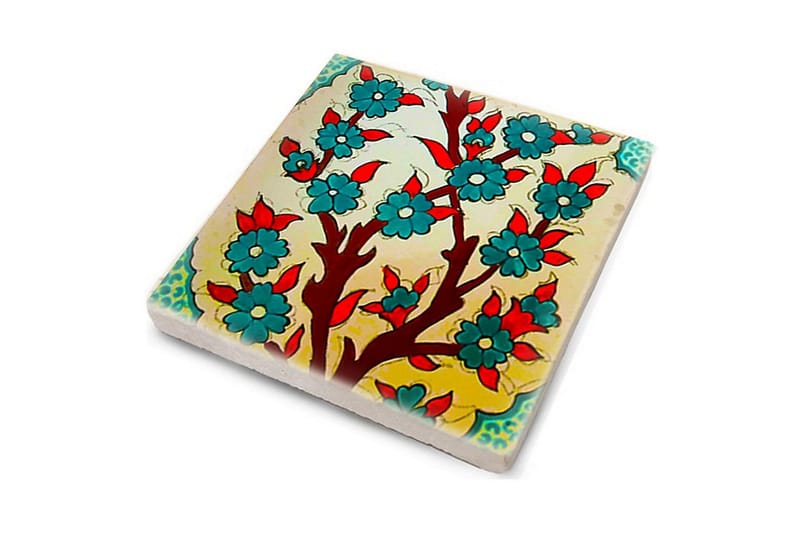 Glassunderlag 4-pk - Flerfarget - Interiør - Dekorasjon & innredningsdetaljer - Borddekorasjon - Glassunderlegg