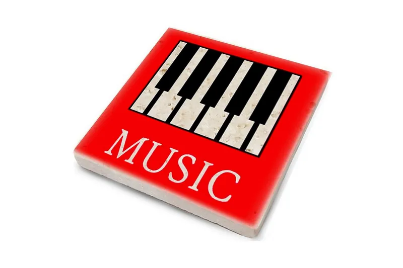 Kitchenware Glass Matt (4 Pieces) - Flerfarget - Interiør - Dekorasjon & innredningsdetaljer - Borddekorasjon - Glassunderlegg