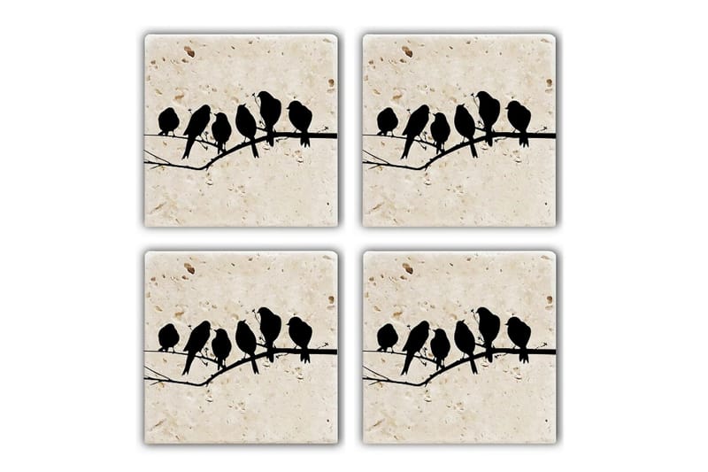 Kitchenware Glass Matt (4 Pieces), Flerfarget