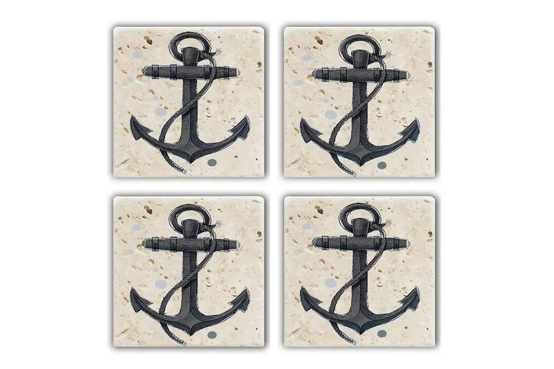 Kitchenware Glass Matt (4 Pieces), Flerfarget