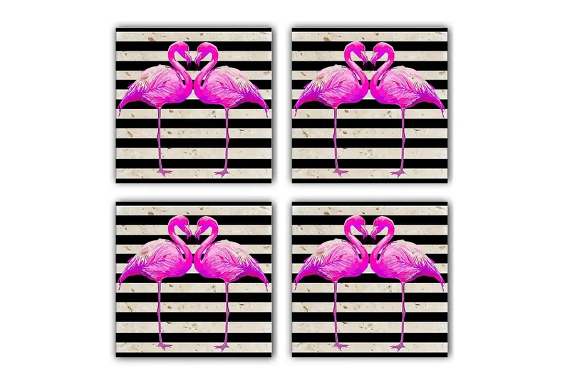 Kitchenware Glass Matt (4 Pieces), Flerfarget