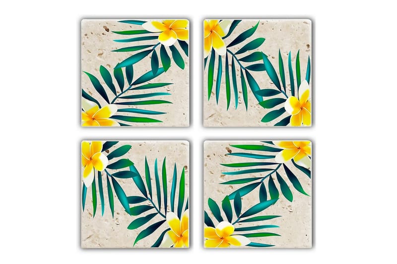 Kitchenware Glass Matt (4 Pieces), Flerfarget