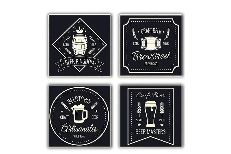 Kitchenware Glass Matt (4 Pieces), Flerfarget