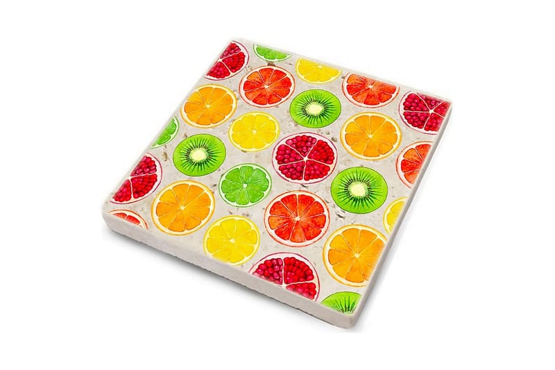 Kitchenware Glass Matt (4 Pieces) - Flerfarget - Interiør - Dekorasjon & innredningsdetaljer - Borddekorasjon - Glassunderlegg