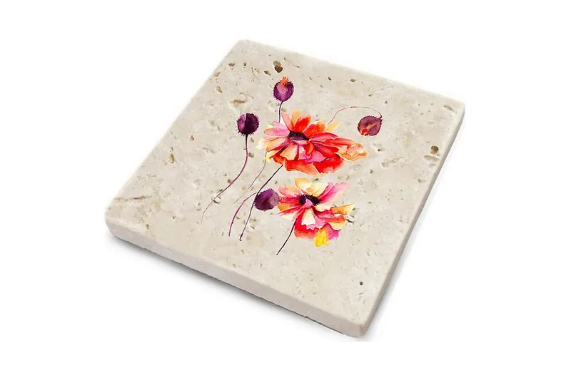 Kitchenware Glass Matt (4 Pieces) - Flerfarget - Interiør - Dekorasjon & innredningsdetaljer - Borddekorasjon - Glassunderlegg