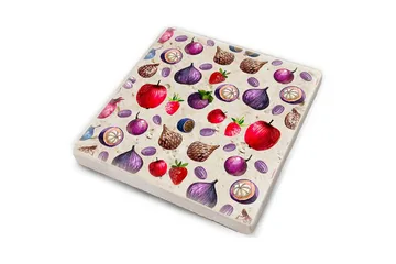 Kjøkkenutstyr Glassmatte (4 deler) - Flerfarget - Interiør - Dekorasjon & innredningsdetaljer - Borddekorasjon - Glassunderlegg