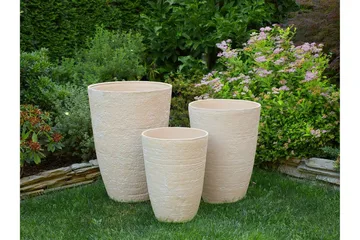 Camia Krukke 51 cm - Beige - Interiør - Dekorasjon & innredningsdetaljer - Krukker - Utepotter