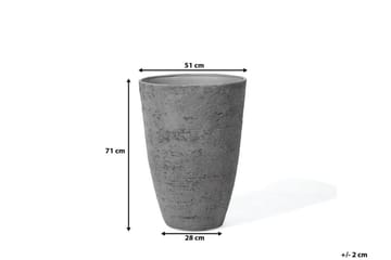 CAMIA Krukke 51 cm - Grå - Interiør - Dekorasjon & innredningsdetaljer - Krukker - Utepotter