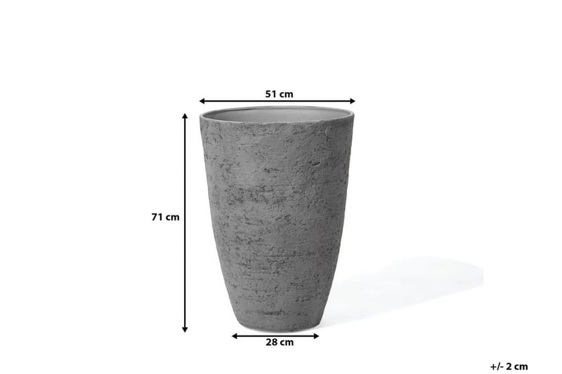 CAMIA Krukke 51 cm - Grå - Interiør - Dekorasjon & innredningsdetaljer - Krukker - Utepotter