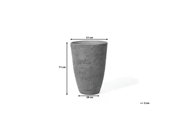 CAMIA Krukke 51 cm - Grå - Interiør - Dekorasjon & innredningsdetaljer - Krukker - Utepotter