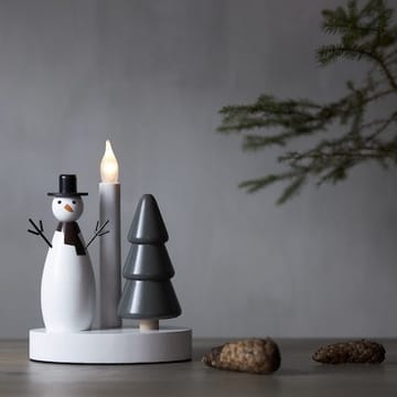 Christmas Joy lysestake 16 cm - hvit - Interiør - Dekorasjon & innredningsdetaljer - Julepynt & juledekorasjon