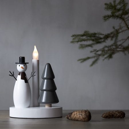 Christmas Joy lysestake 16 cm - hvit - Interiør - Dekorasjon & innredningsdetaljer - Julepynt & juledekorasjon