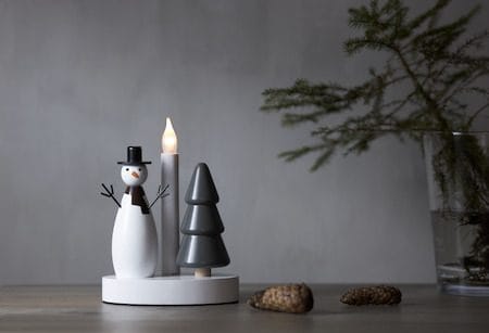 Christmas Joy lysestake 16 cm - hvit - Interiør - Dekorasjon & innredningsdetaljer - Julepynt & juledekorasjon