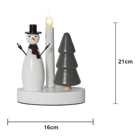 Christmas Joy lysestake 16 cm - hvit - Interiør - Dekorasjon & innredningsdetaljer - Julepynt & juledekorasjon