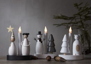 Christmas Joy lysestake 16 cm - hvit - Interiør - Dekorasjon & innredningsdetaljer - Julepynt & juledekorasjon