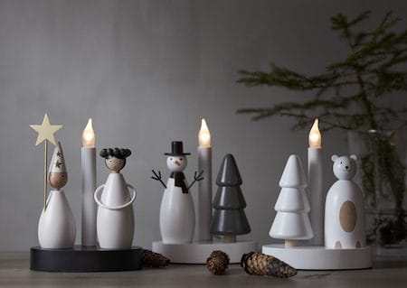 Christmas Joy lysestake 16 cm - hvit - Interiør - Dekorasjon & innredningsdetaljer - Julepynt & juledekorasjon
