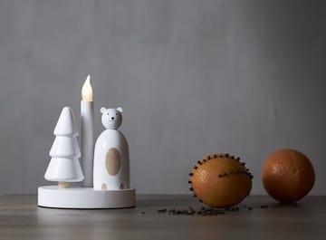 Christmas Joy lysestake 16 cm - hvit - Interiør - Dekorasjon & innredningsdetaljer - Julepynt & juledekorasjon