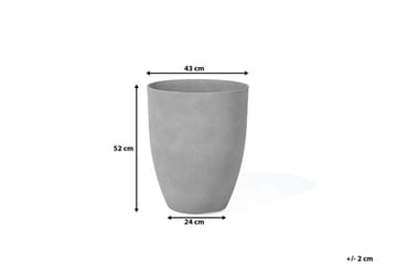Croton Krukke 43 cm - Grå - Interiør - Dekorasjon & innredningsdetaljer