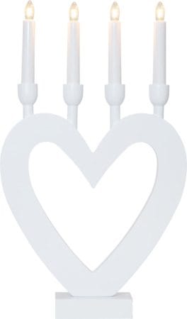 Dala lysestake 27 cm - hvit - Interiør - Dekorasjon & innredningsdetaljer - Julepynt & juledekorasjon