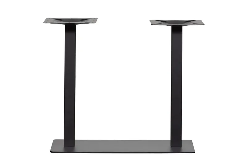 Bordben Bistro Dobbel Firkantrør - Interiør - Dekorasjon & innredningsdetaljer - Dekorbeslag - Beslag - Møbelben