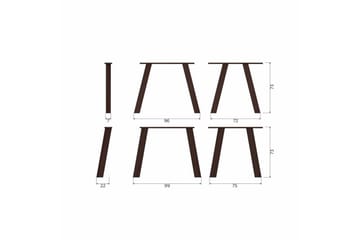 Bordben Haarlem Sett av 2 - Mystisk Brun - Interiør - Dekorasjon & innredningsdetaljer - Dekorbeslag - Beslag - Møbelben