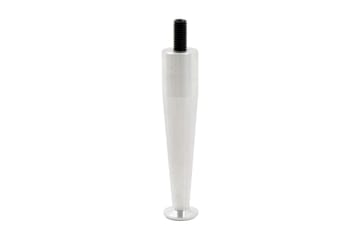 Sengebein 4-pakning Aluminium Smal 12 cm - Grå|Hvit - Interiør - Dekorasjon & innredningsdetaljer - Dekorbeslag - Beslag - Møbelben