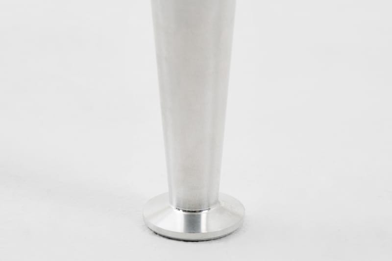 Sengebein Aluminium Smal 12 cm - Grå|Hvit - Møbelben