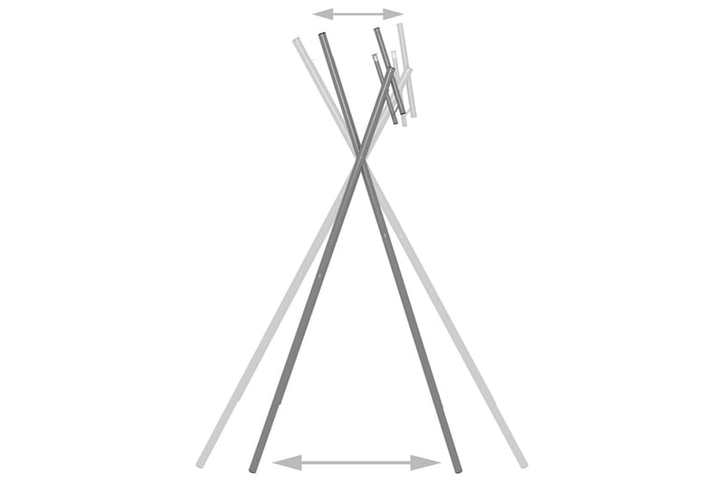 Sammenleggbare bordben sølv 45x55x112 cm galvanisert stål - Møbelben - Bordben & tilbehør