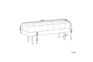 Sittebenk Roseville Beige/Gull - Beige/Gull - Interiør - Dekorasjon & innredningsdetaljer - Dekorbeslag - Beslag - Møbelben