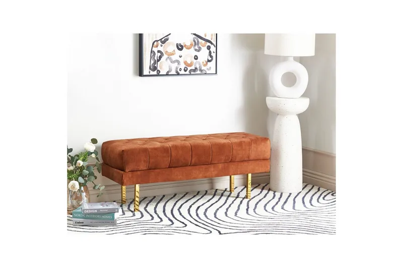 Sittebenk Roseville Rød/gull - Rød/gull - Interiør - Dekorasjon & innredningsdetaljer - Dekorbeslag - Beslag - Møbelben