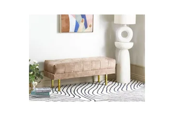 Sittebenk Roseville Taupe/gull - Taupe/gull - Møbler - Gangmøbler - Gangbenk