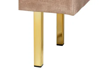 Sittebenk Roseville Taupe/gull - Taupe/gull - Møbler - Gangmøbler - Gangbenk