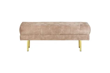 Sittebenk Roseville Taupe/gull - Taupe/gull - Møbler - Gangmøbler - Gangbenk