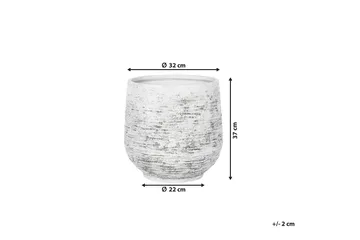 DIONI Krukke 36 cm - Grå - Interiør - Dekorasjon & innredningsdetaljer - Krukker - Utepotter