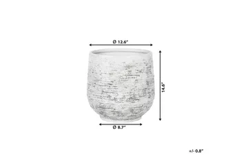 DIONI Krukke 36 cm - Grå - Interiør - Dekorasjon & innredningsdetaljer - Krukker - Utepotter