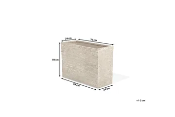 Edessa Krukke 70 cm - Beige - Interiør - Dekorasjon & innredningsdetaljer - Krukker - Utepotter