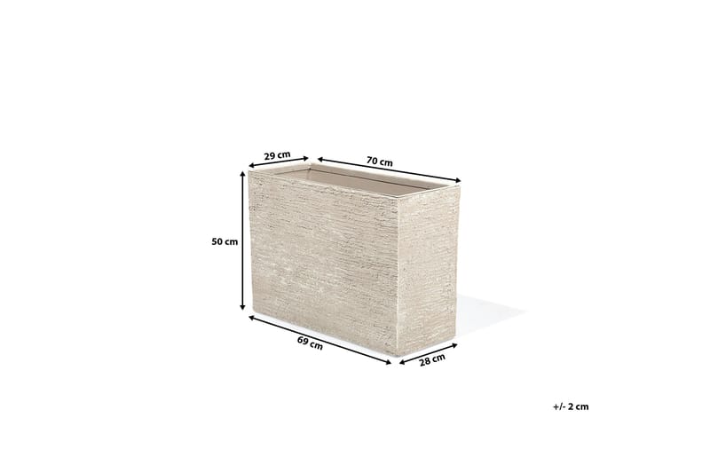 Edessa Krukke 70 cm - Beige - Interiør - Dekorasjon & innredningsdetaljer - Krukker - Utepotter