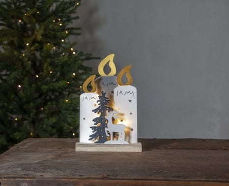Fauna innendørs dekorasjonsbelysning 22 cm - hvit - Interiør - Dekorasjon & innredningsdetaljer - Julepynt & juledekorasjon