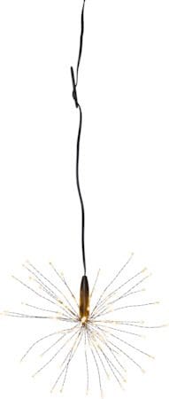 Firework hengende dekorasjon med belysning 16 cm - svart - Interiør - Dekorasjon & innredningsdetaljer - Julepynt & juledekorasjon