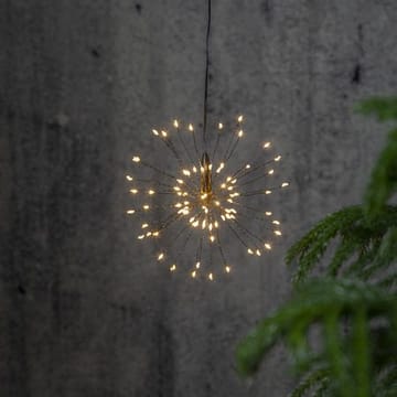 Firework hengende dekorasjon med belysning 16 cm - svart - Interiør - Dekorasjon & innredningsdetaljer - Julepynt & juledekorasjon